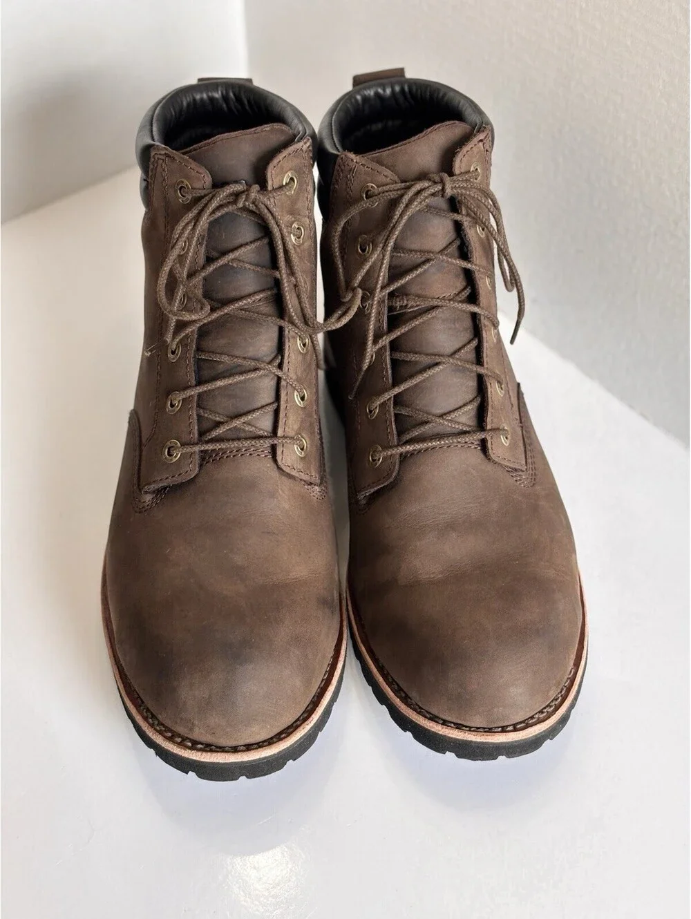 LL Bean Bucksport TEK 2.5 Boots Men's Size 13 M Brown Leather Plain Toe Vibram